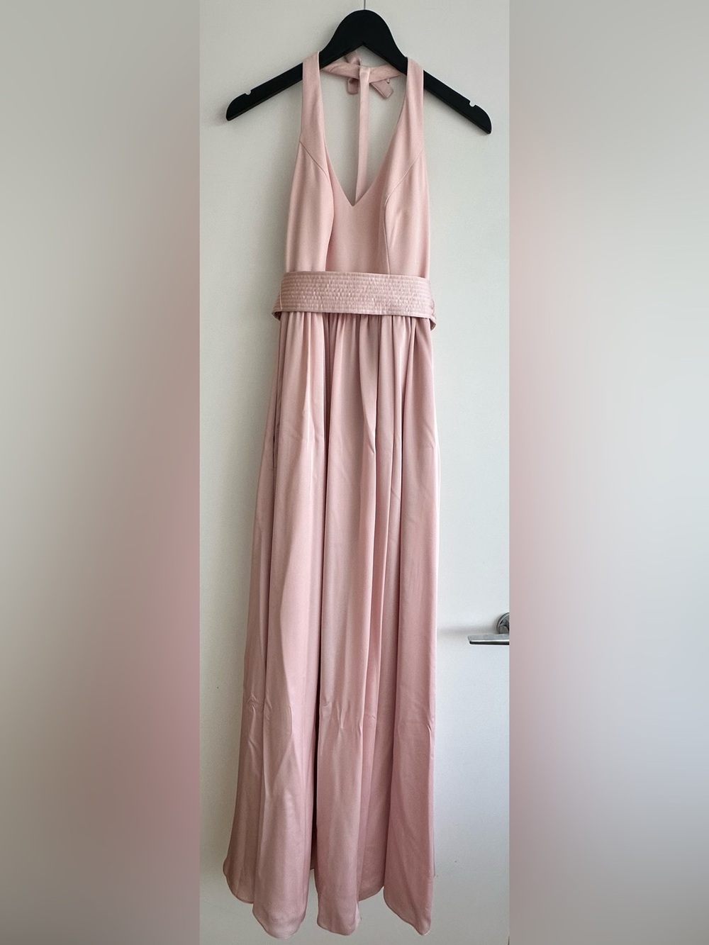 Women's Blush Pink Maxi Skirt